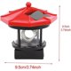 thumbnail image 5 of Faro solar, faro LED con energía solar, lámpara colgante solar LED impermeable IP65, luz solar giratoria de 360 ​​grados para exteriores (rojo, 3,74 pulgadas), 5 of 5