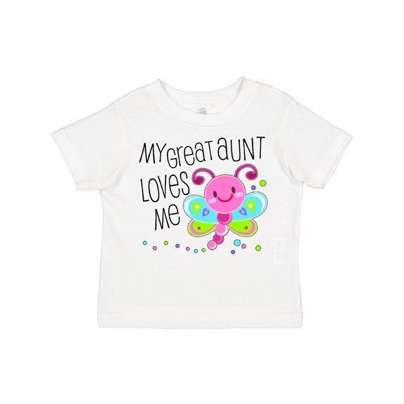 Inktastic My Great Aunt Loves Me Cute Dragonfly Boys or Girls Toddler T-Shirt