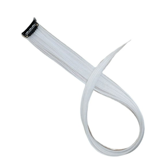 Clip In Synthetic Fiber Hair Extensions 22 Inch Straight Hairpieces for Party and