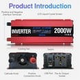 thumbnail image 5 of Solar Power Inverters 600W 1000W 2000W Modified Sine Wave USB Car Inverter DC 12V 24V AC 110 220 Transformer Voltage Converter ,Powerful Output, 5 of 7