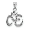 thumbnail image 3 of 14k White Gold Polished Om Symbol Pendant, 3 of 3