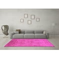 thumbnail image 3 of Ahgly Company Indoor Round Oriental Pink Industrial Area Rugs, 7' Round, 3 of 4