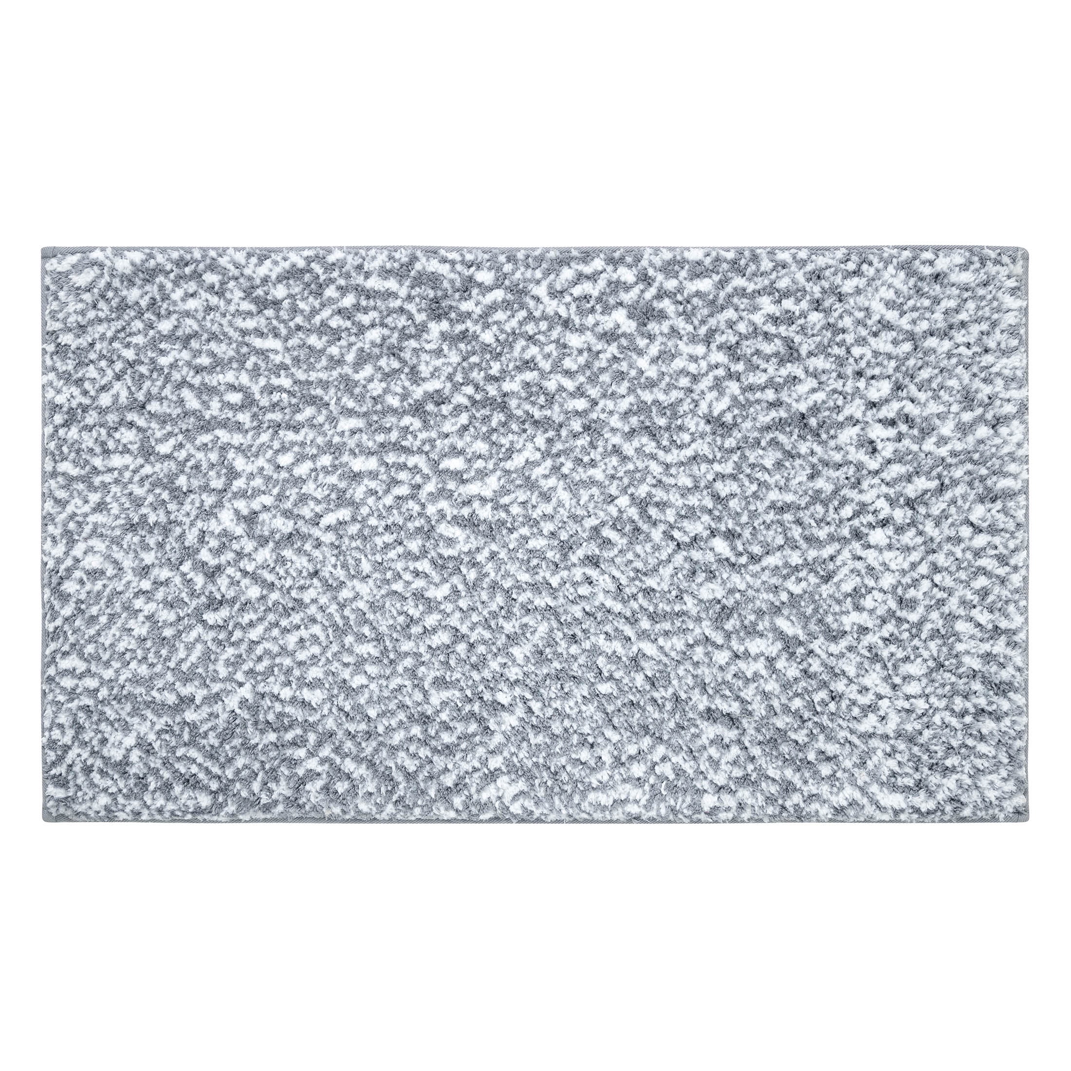 VCNY Home Heathered Grey Memory Foam Bath Rug, 20" x 32"