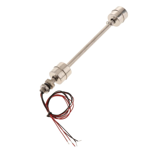 Interruptor de flotador Sensor de agua Bola doble de acero inoxidable para L200mm Baoblaze Interruptor de flotador de líquido