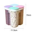 thumbnail image 2 of 4 compartments Food Container Leak Proof Food Storage Container for Cereals Corns Grains Beans, 2 of 4