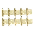 thumbnail image 2 of simhoa 10 Pieces Cabinet Door Hinges Cold Rolled Steel Furniture Hardware Accessory Gold, 2 of 8