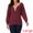 Wine Red, variant on DARING DIVA Long Sleeve Lace V Neck Pullover Sweater Jumper Top S Black