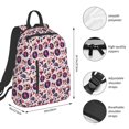 thumbnail image 2 of Honeii Skull lips record Guitar Print Lightweight Backpacks,Carry on Backpack,Durable Backpack for School, Work & Travel, 2 of 7