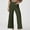 Green, variant on SwiftWear Women's High-Waisted Wide Leg Ankle Pants with Pockets, Slim Fit Twill Cropped Trousers Comfortable Casual Dress Pants S-2XL