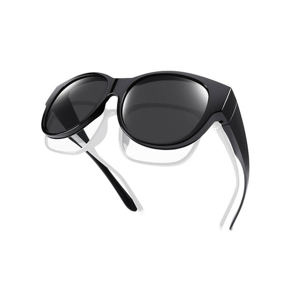 TINHAO Fit Over Glasses Sunglasses for Women Men Large Cat Eye Sunglasses Polarized 100% UV400 Protection