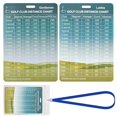 thumbnail image 1 of Tarjeta de tabla de distancias de golf ArlinaL de aluminio 13x9 cm, 1 of 5