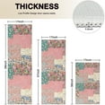 thumbnail image 4 of Pioneer Flower Floral Print Pattern Kitchen Rugs Sets Of 3,Kitchen Runner Rugs Non Skid Washable,Decorative Kitchen Floor Mats for Kitchen,Sink,Laundry,17"x30"+ 17"x47" + 17"x59", 4 of 6
