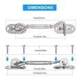thumbnail image 2 of MasteelfCA 4pcs 4 Inch Stainless Steel Thick Hook Door and Window Hook European Style, 2 of 7