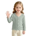 thumbnail image 2 of RKSTN Sun Protection Girls Cardigan for Dress Ruffled Cardigans Long Sleeve Button Down Air Conditioned Wear Lightweight Summer Cardigan, 2 of 9