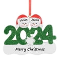 thumbnail image 3 of Maxora Personalized Ornaments Customized Christmas year ornament Snowman Couple Free Customize, 3 of 9