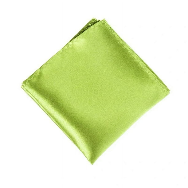 Xiao Hua Pañuelos de bolsillo para hombre, color liso, para bodas, fiestas, verde