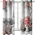 thumbnail image 4 of 2 Panels Romantic Paris Eiffel Tower Artist Photography Works Luxury Living Room Bedroom Decor Curtains 2 Panels, 4 of 7