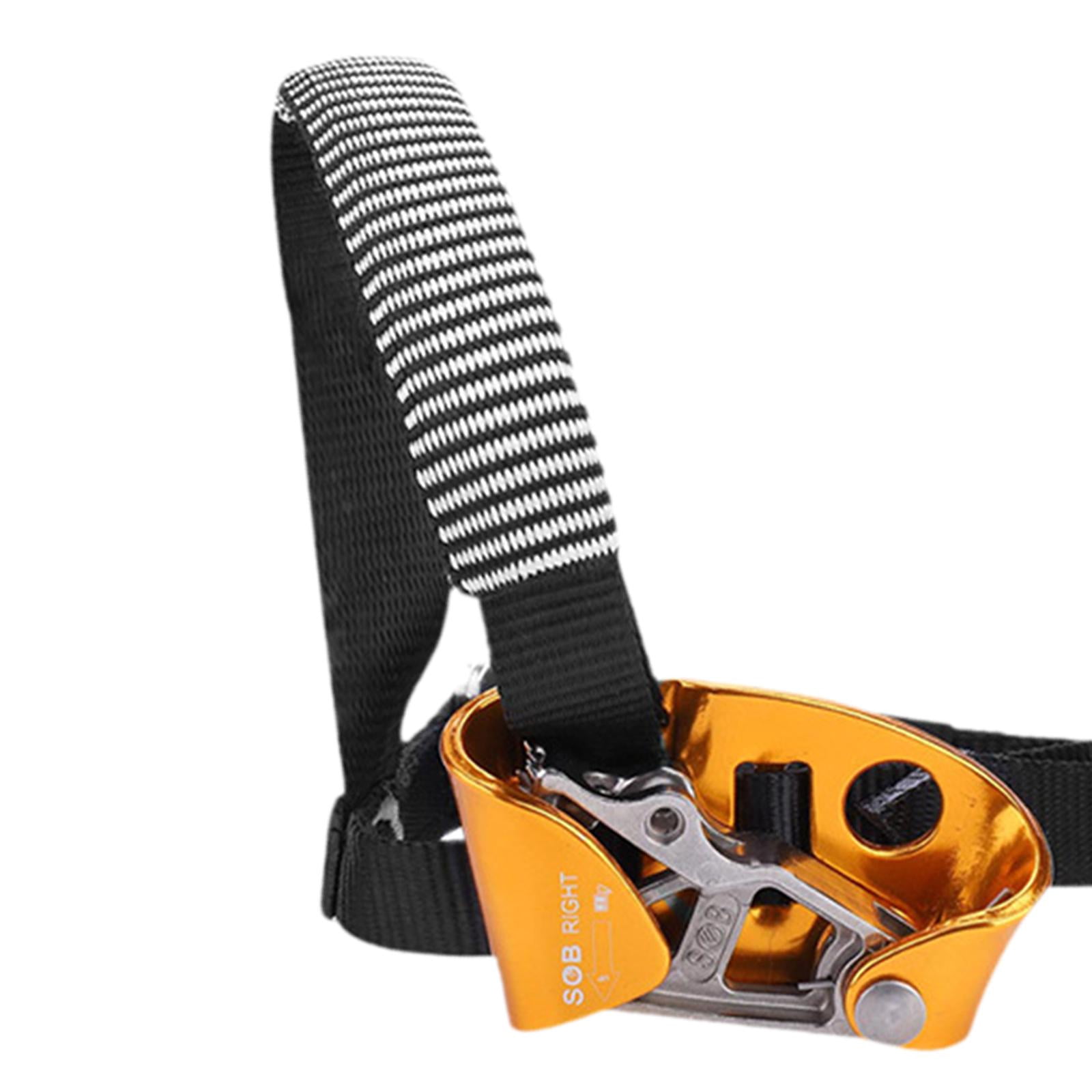 GARENDE Climbing Ascender for 8-13mm Rope for Tree Climbing Outdoor Sports Exploring Right Foot Yellow