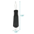 thumbnail image 2 of LEORX 2Pack Black ABS Metal for Shirt Fastening and Zipper Pulling Dressing Tool 7.2*1.3in, 2 of 8