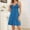 Blue, variant on FAHXNVB Women Chemise Night Gown Lace Modal Sleepwear Soft Comfy V-Neck Spaghetti Strap Sleeveless Women Lingerie Nightgowns
