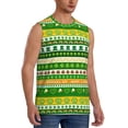 thumbnail image 2 of Fotbe St. Patrick's day in green colors Men's Camiseta sin Mangas Estampada para Hombres, Playera Casual para Gimnasio, Entrenamiento, Playa-Small, 2 of 7
