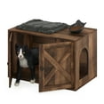 thumbnail image 6 of Furinno FH22302RBR Peli Farmhouse Cat Litter Box Enclosure, Rustic Brown, 6 of 6