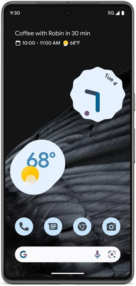 Google Pixel 7 – 128GB Smartphone – Obsidian Black – Unlocked
