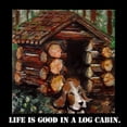 thumbnail image 3 of CafePress - Life Is Good In A Log Cabin Long Sleeve T Shirt - Unisex Cotton Long Sleeve T-Shirt, 3 of 4