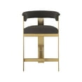 thumbnail image 6 of Meridian Furniture Romeo Brown Boucle Fabric Counter Stool (Set of 2), 6 of 7