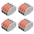 thumbnail image 3 of Push Wire Wiring Connector,Push Wire Wiring Connector,Mini Fast Wire Connectors 100Pcs Quick Connect Line Terminal Blocks Parallel Device, 3 of 8