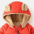 thumbnail image 5 of gdxvjhbj Puffer Jacket Kids Baby-Girls And Toddler Heavy Winter Jacket,Wind-resistant Water-resistant Shell,Fleece Inner 3T 4T (Red,3-4 Years), 5 of 5