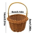 thumbnail image 3 of Special Buy ! Haotrend Woven Basket 1 Stück Mini Webkörbe Hochzeits Blumenkorb 8X 5 Cm Körbe Für Blumenmädchen Blumenmädchen Körbe Geflochtene Blumen Handkörbe Handgeflochtener Blumenkorb Streuk, 3 of 9