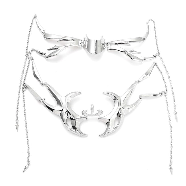 Máscara de metal irregular, gótica, punk, mecánica, para baile de máscaras, collar, máscara punk con personalidad exagerada, máscaras A