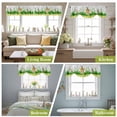 thumbnail image 6 of Easter Bunny Tie Up Valances Curtain, Spring Bunny Sitting on A Flowerpot Carrot Flower Plaid Adjustable Rod Pocket Short Window Treatment Tie Up Curtains Valances for Kitchen Bathroom 42x12 Inches, 6 of 9