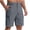 Gray, variant on hoksml Men's Elastic Waist Quick Dry Cargo Shorts, Multi Zip Pocket Outdoor Hiking Casual Shorts for Daily Travel Wear