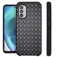 thumbnail image 1 of Compatible with Motorola Moto G Stylus 4G 2022 Hybrid Fusion Guard Phone Case Cover (Black Metal Crosshatch Print), 1 of 1