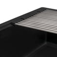 thumbnail image 4 of Ruvati 33-inch Undermount Workstation Granite Composite Kitchen Sink Matte Black - - 33" x 18-1/2" - 33" x 18-1/2, 4 of 5