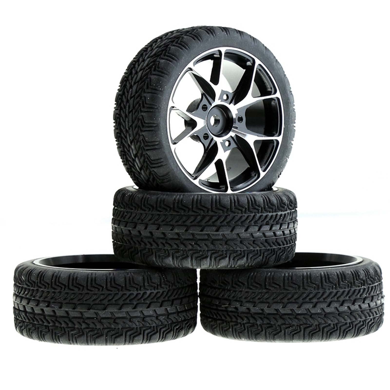 LAFEINA 110 RC Touring Car Tires and Allloy Wheels Rims for 1/10 RC On