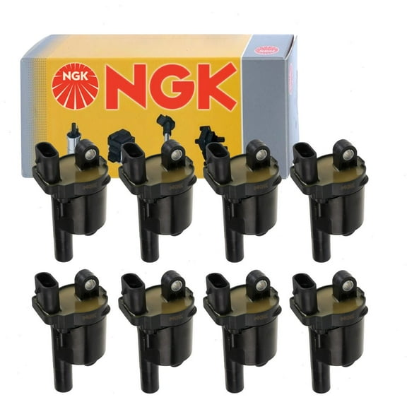 8 pc NGK Ignition Coils compatible with Chevrolet Tahoe 5.3L 6.2L V8 2015-2019
