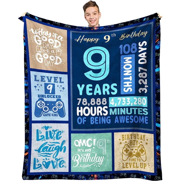 LHSHID 10 Year Old Boy Gift Ideas Coolest Gifts for 10 Year Old Boys Boys Age 10 Gift for Birthday 10th Birthday Decorations for Boy Best 10 Old Boy Birthday Gift Inch 50x60in