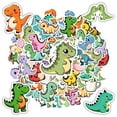 thumbnail image 6 of 35pcs Funny Dinosaur Stickers Cute Cartoon Stationery Stickers for Laptops Notebooks Suitcases, 6 of 9