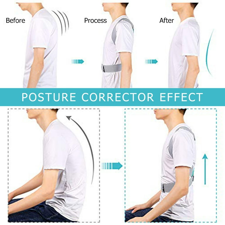 AMNHDO Humpback Correction Belt Back Brace Orthosis Spinal Posture  Corrector (M) 