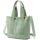 thumbnail image 1 of Handväska canvas, tote bag dam axelväska dam, canvas tote bag axelväska shopper med dragkedja för vardag, skola, shopping, arbete, resor, 1 of 5