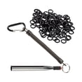 thumbnail image 2 of Herramienta Wacky Rig Cola Aparejo de pesca con 100 anillos O negro, 2 of 8
