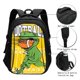 thumbnail image 3 of Balery T-Rex Playing Football Mochila con carga USB para hombre y mujer - Mochila impermeable y antirrobo para portátil con puerto USB para viajes, trabajo, estudios y universidad, 3 of 7