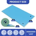 thumbnail image 4 of Wooflex Large Floating Water Mat, 3 layer, 12x6 feet XPE Foam Swimming Pool Pad, for Lakes or River, Blue, 4 of 7