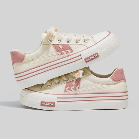 

Women‘s Classic Two Tone Color Lace-Up Skate Shoes Casual Canvas Low Top Sneaker Women‘s Footwear