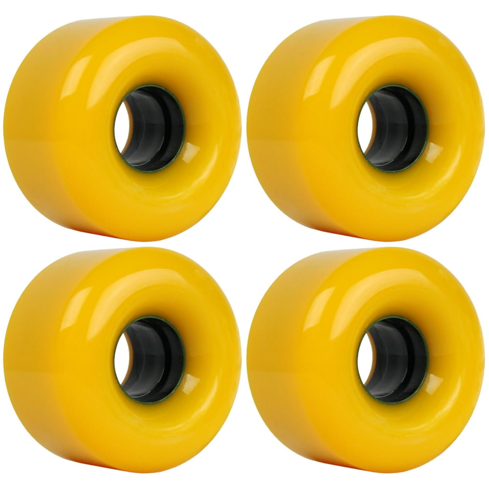SKATEBOARD CRUISER WHEELS SET 58mm x 38mm 90A 130C Orange