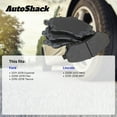 thumbnail image 3 of AutoShack Front & Rear Premium Ceramic Brake Pad Set Replacement for 2011-2019 Ford Explorer 2010-2019 Ford Taurus 2009-2011 Lincoln MKS 2010-2015 Lincoln MKT 8-PC, 3 of 5