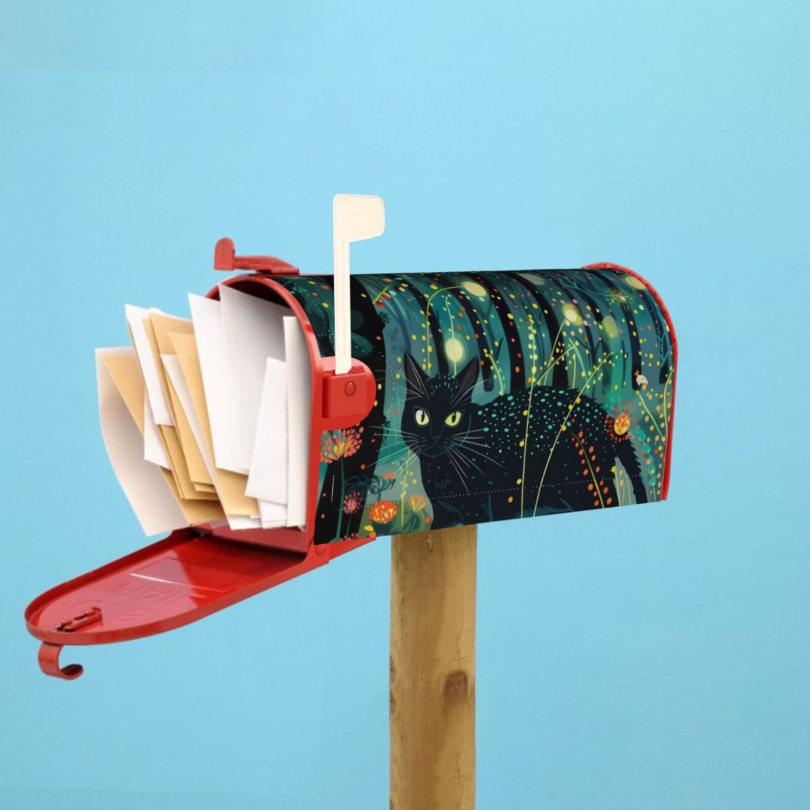 Kdxio Magnetic Mailbox Cover 21x18 in Mailbox Cover Outdoor Decoration Holiday Mailbox Covers for Home Garden Yard-21x18 in
